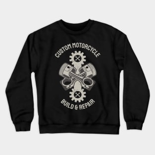 Custom Motorcycle Vintage Tee | Personalized Biker Crewneck Sweatshirt